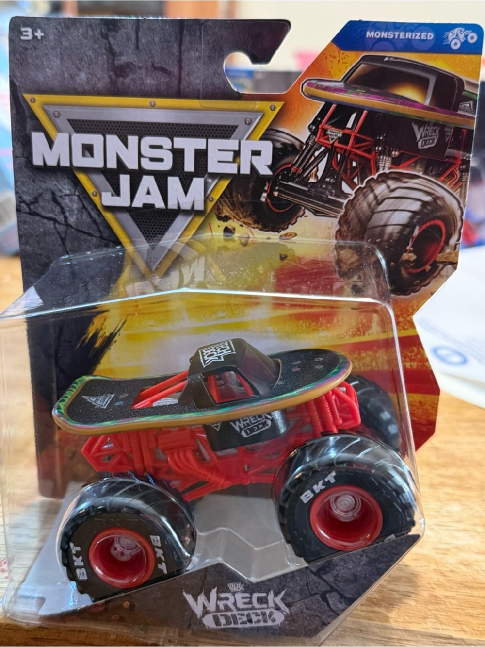 Monster Jam Wreck Deck Kids Monster Truck - Red and Black